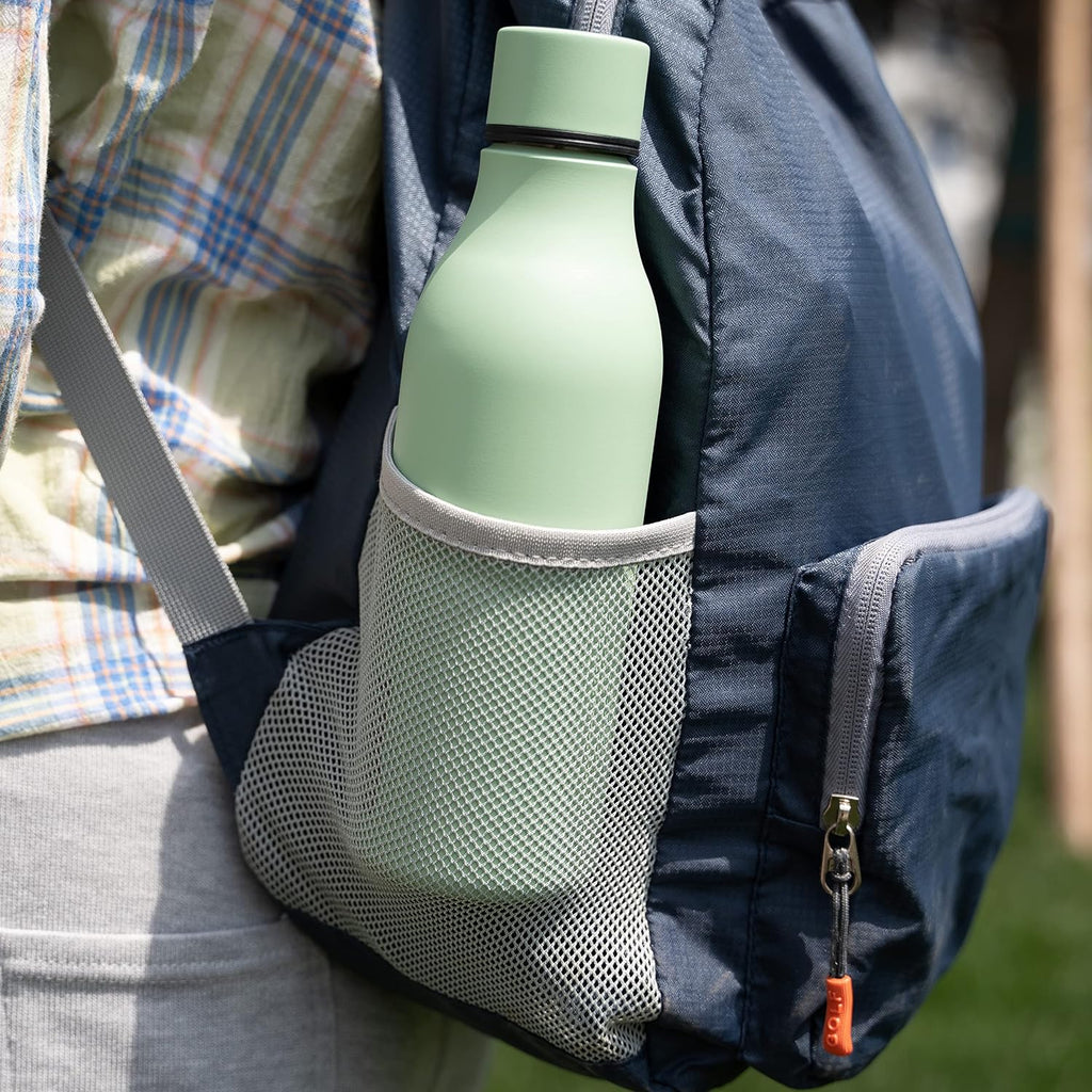 18oz Insulated Water Bottle, Stainless Steel Bottle with Carry Strap | Keep Cold & Hot Vacuum Insulation, Leak-Proof