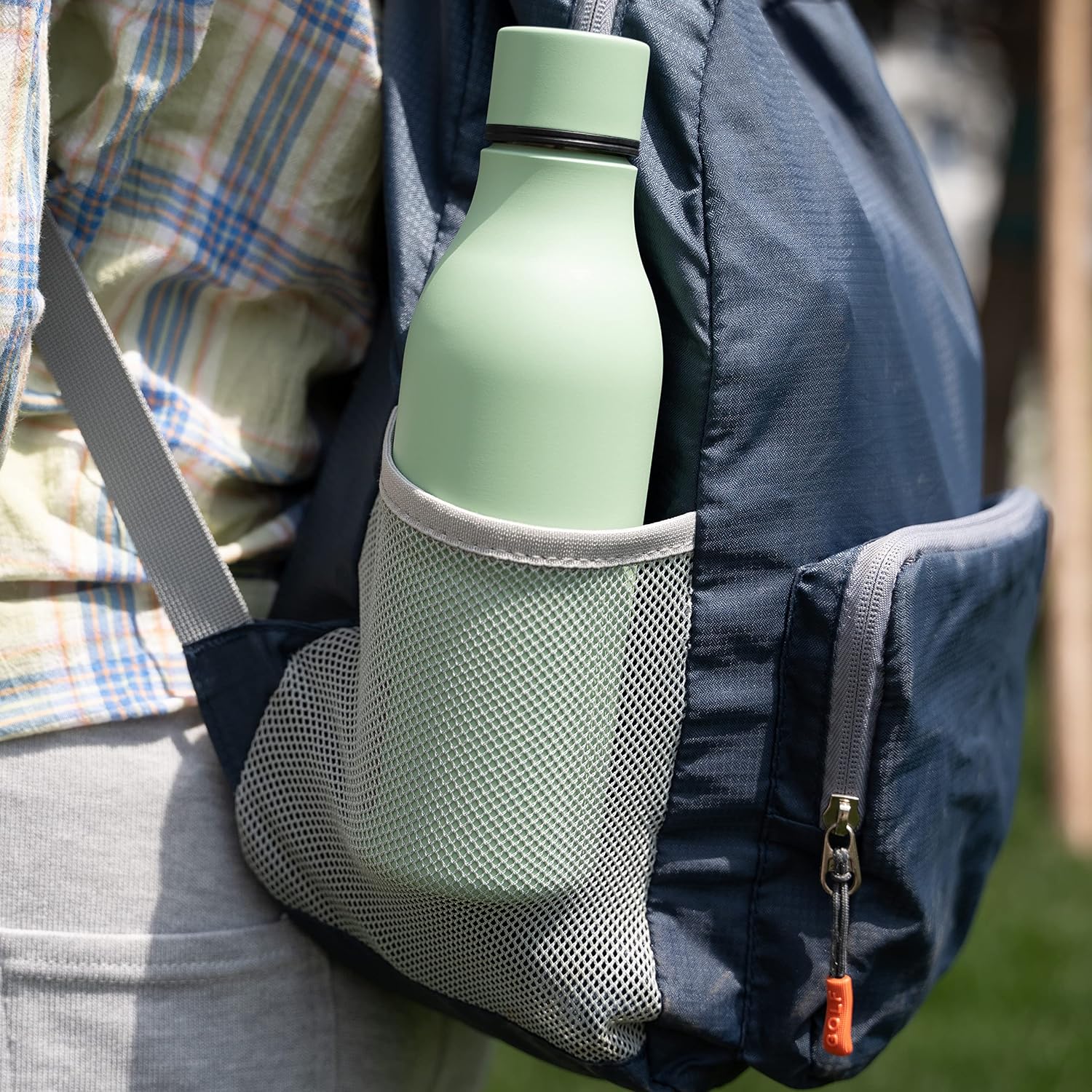 18oz Insulated Water Bottle, Stainless Steel Bottle with Carry Strap | Keep Cold & Hot Vacuum Insulation, Leak-Proof