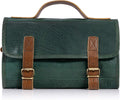Premium Buffalo Leather Hanging Toiletry Bag Travel Dopp Kit