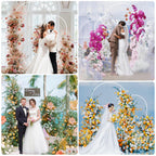 Arch Backdrop Stand, 7.2ft & 6ft, Metal Wedding Arch Stand, White