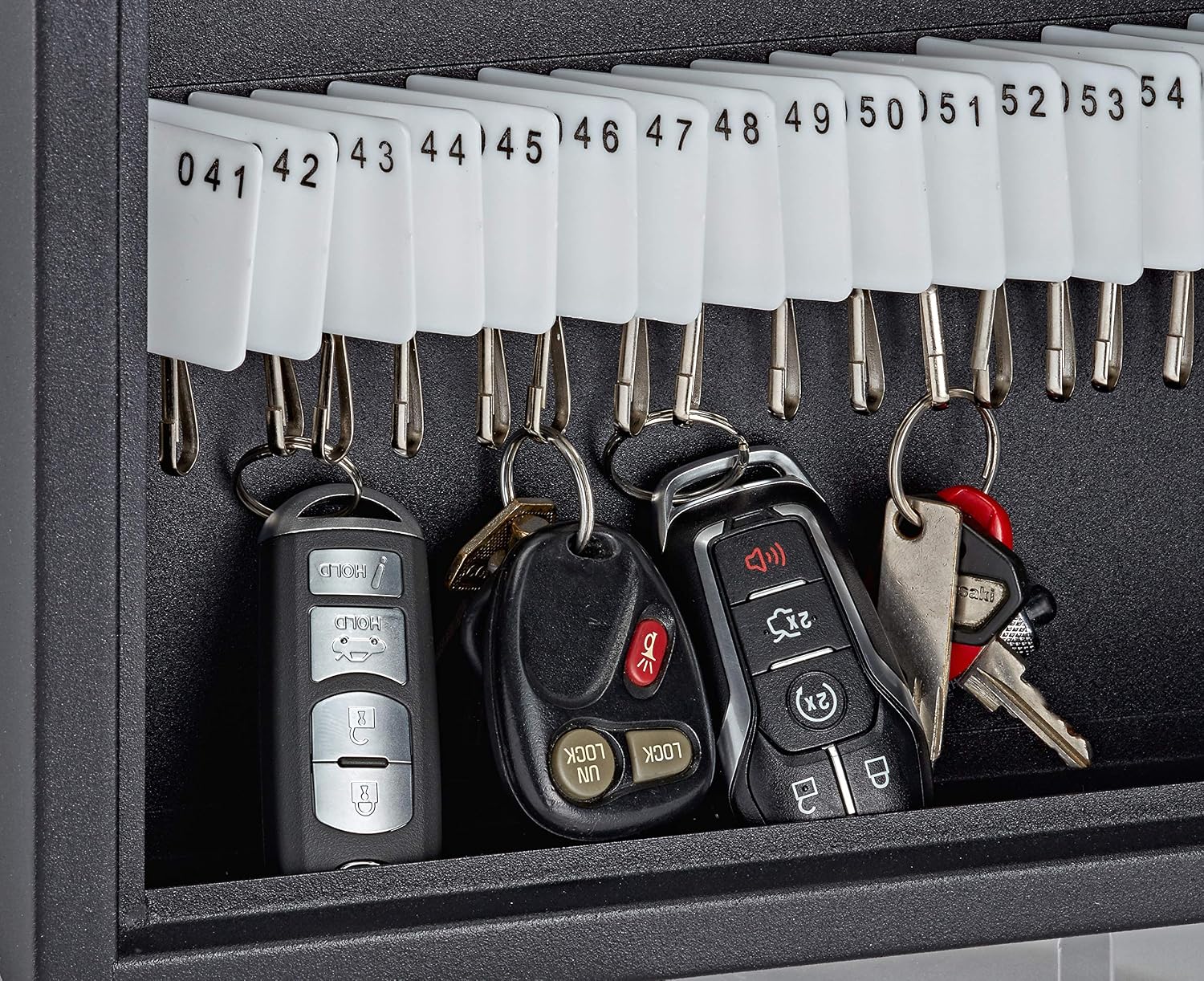 Key Holder Wall Mount - 60 Keys Lock Box with Code, Key Cabinet Wall Mount, Valet Parking Key Box, Car Dealer Key
