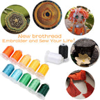 40 Spools Polyester Machine Embroidery Thread Kit