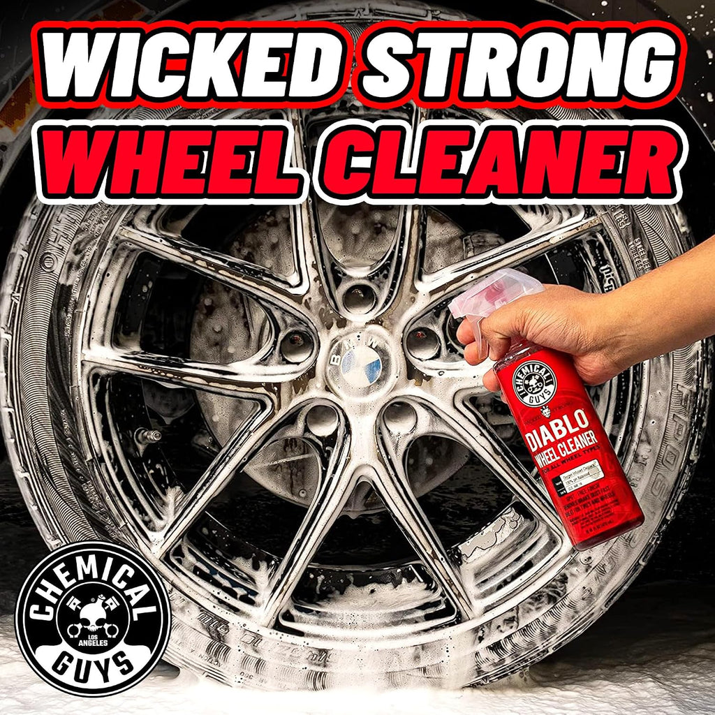 Diablo Brake Dust & Wheel Cleaner Spray for Rims, 2 x 16 oz | pH-balanced spray lifts brake dust and road grime from