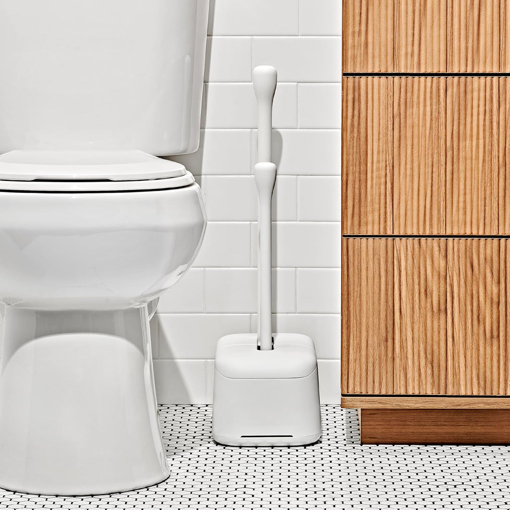 Good Grips Toilet Brush & Plunger Set - White