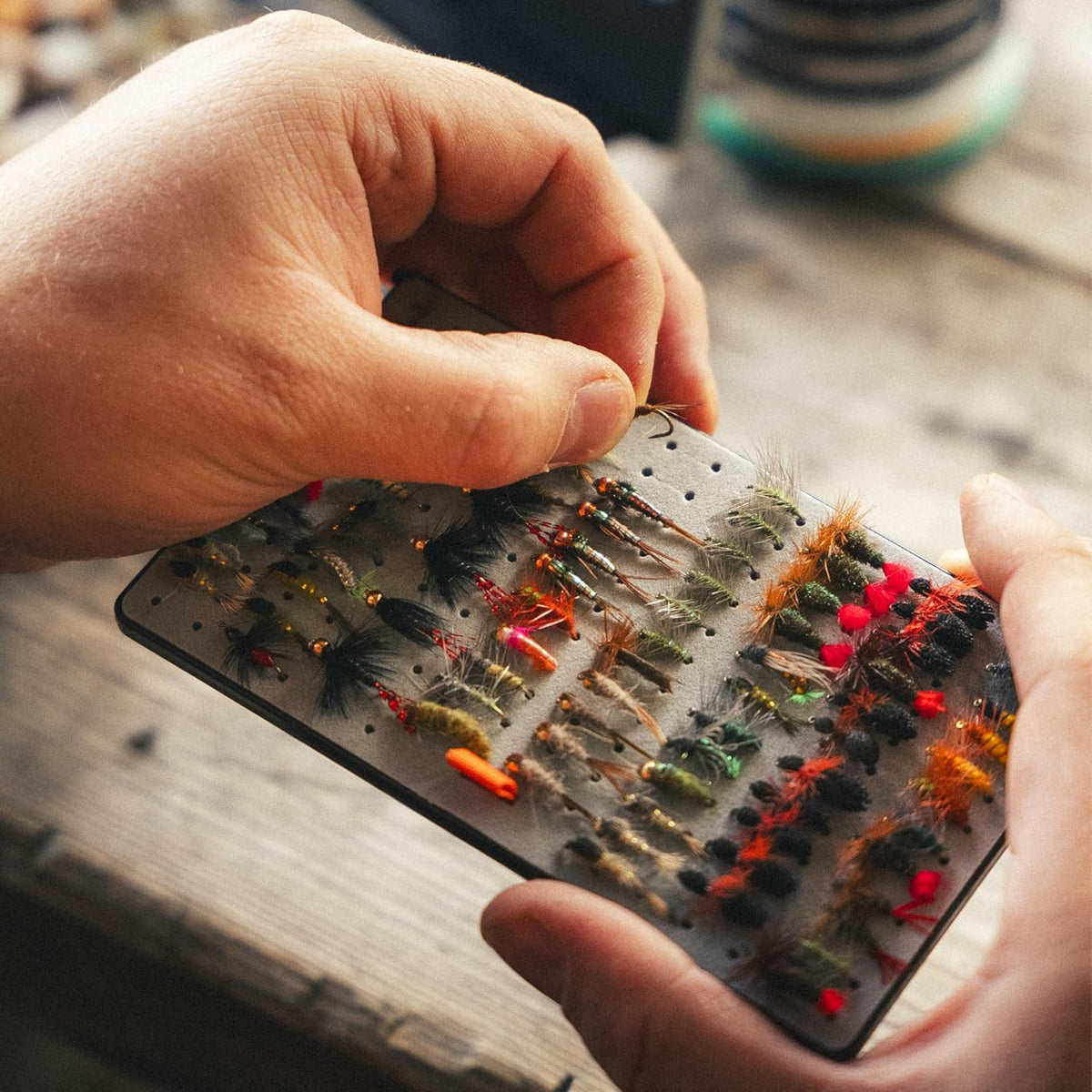 FlyVue Middle Fork Fly Storage Tray EVA Foam Insert for Dry Flies and Nymphs