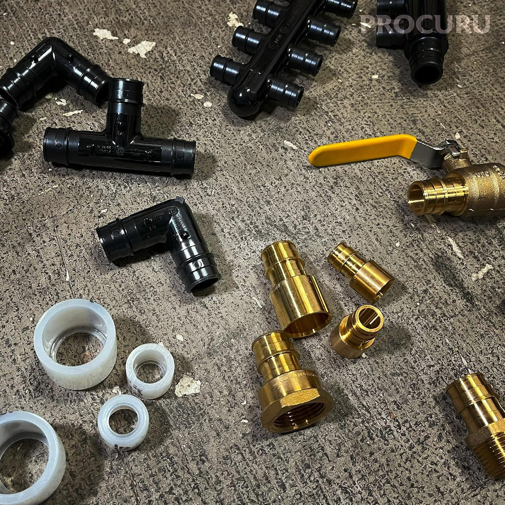 [25-Pack] PROCURU 1/2-Inch Coupling, Expansion PEX-A F1960 Plumbing Fitting, Certified Safe