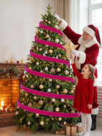 Velvet Ribbon for Gift Wrapping, Christmas Tree Decorations