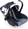 Design Classic Blue Reborn Car Seat for 46 cm Dolls, Pram Compatible