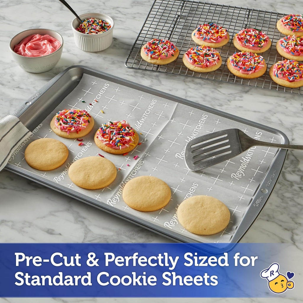 Kitchens Parchment Baking Sheets, 25 Sheets (Pack of 4), 100 Total