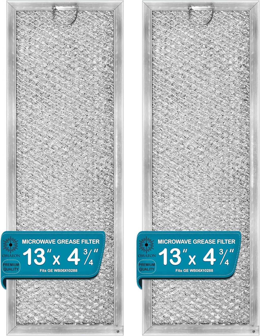 Omaeon WB06X10288 Grease Filter Replacement for GE Microwave, 2-Pack