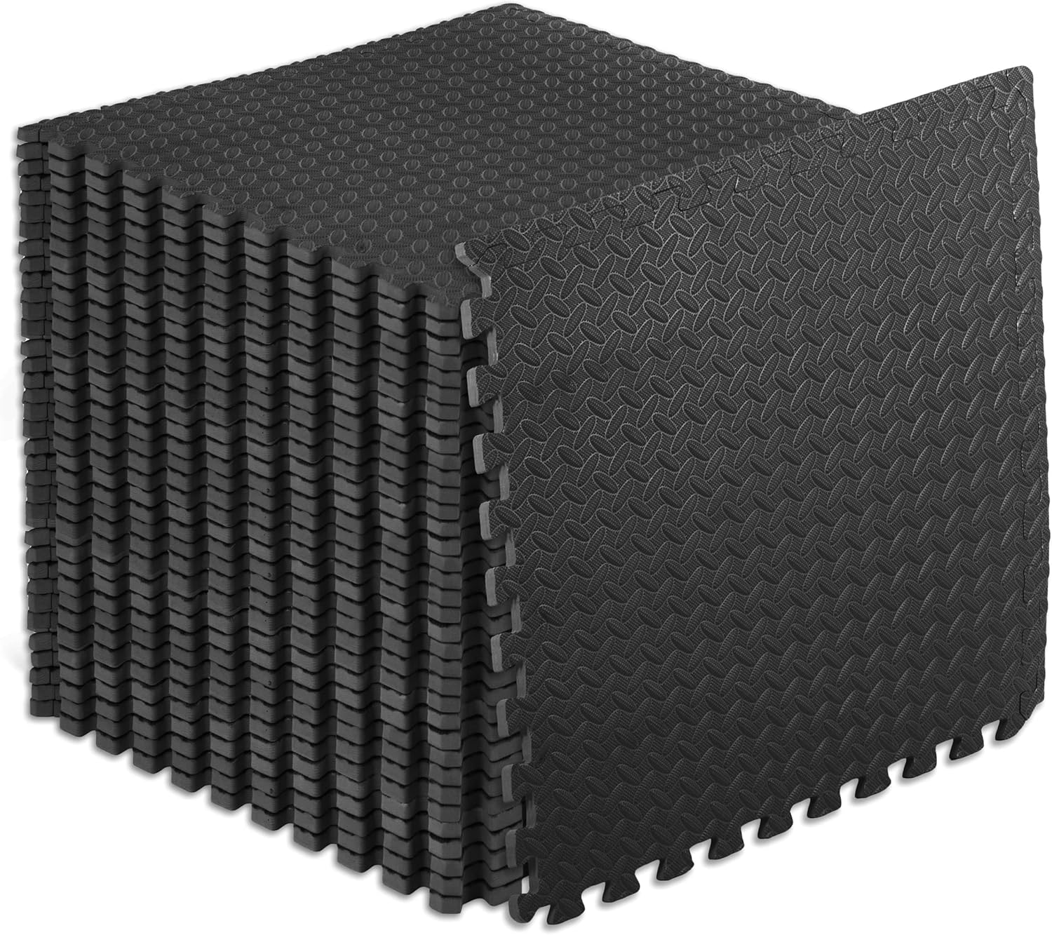 Exercise Puzzle Mat ½-inch, EVA Interlocking Foam Floor Tiles for Home Gym, Workout Equipment, Kids Play Areas
