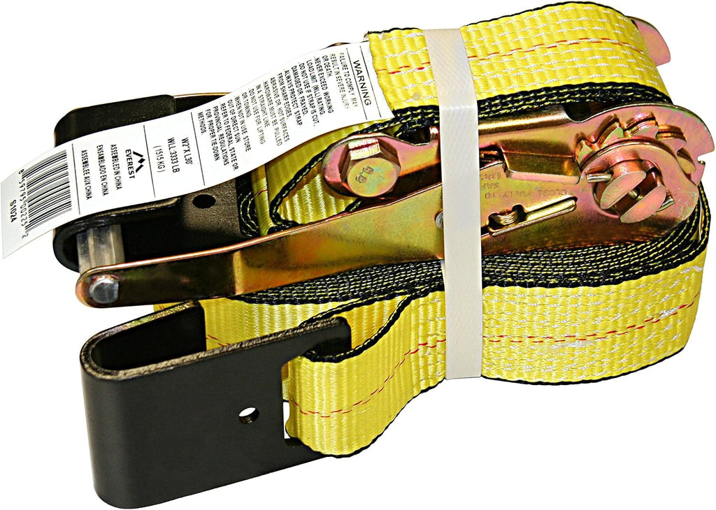S1022 Premium Ratchet Tie Down 1 PK 2 IN. X 27 FT 3333 LBS. Working Load 10000 LBS. Break Strength Flat-Hook Cargo