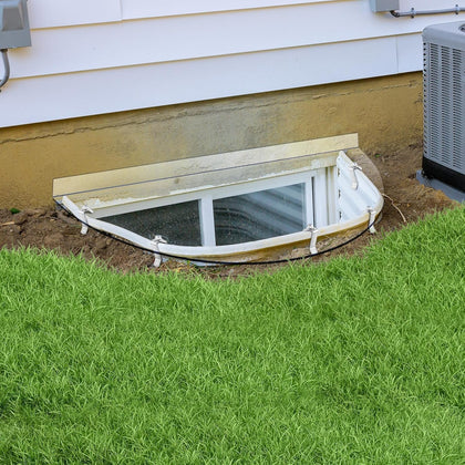 41"L x 17"W Outside Window Well Covers with Mounting Clip