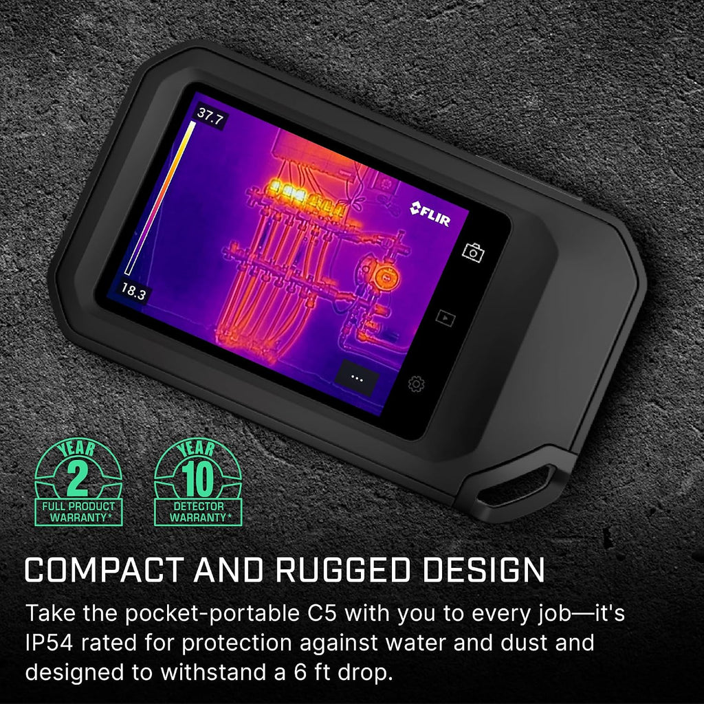 Flir C5 Compact Thermal Imaging Camera, WiFi, 160x120 MSX, Ignite