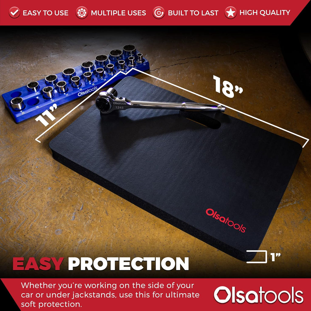 Mechanics Kneeling Pad - Protection Knee Pads - Kneeling Work Mat - Under Car Mat - Creeper Pad - Work Pad - Foam Pad