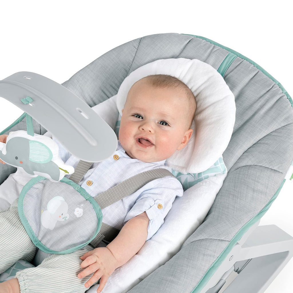 Keep Cozy 3-in-1 Grow with Me Vibrating Baby Bouncer, Seat & Infant to Toddler Rocker, Vibrations & -Toy Bar, 0-30