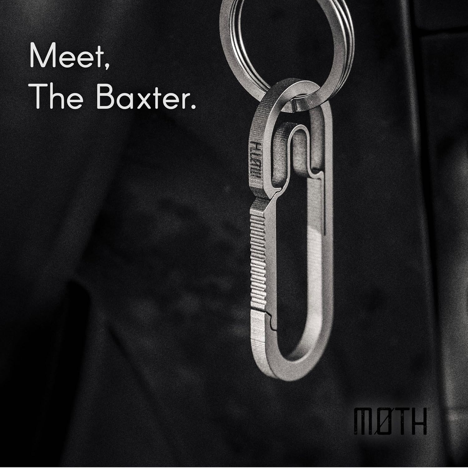 Baxter Titanium Carabiner Keychain – Ultralight for Everyday Carry/EDC – Multi-Purpose, Durable EDC Survival Gear