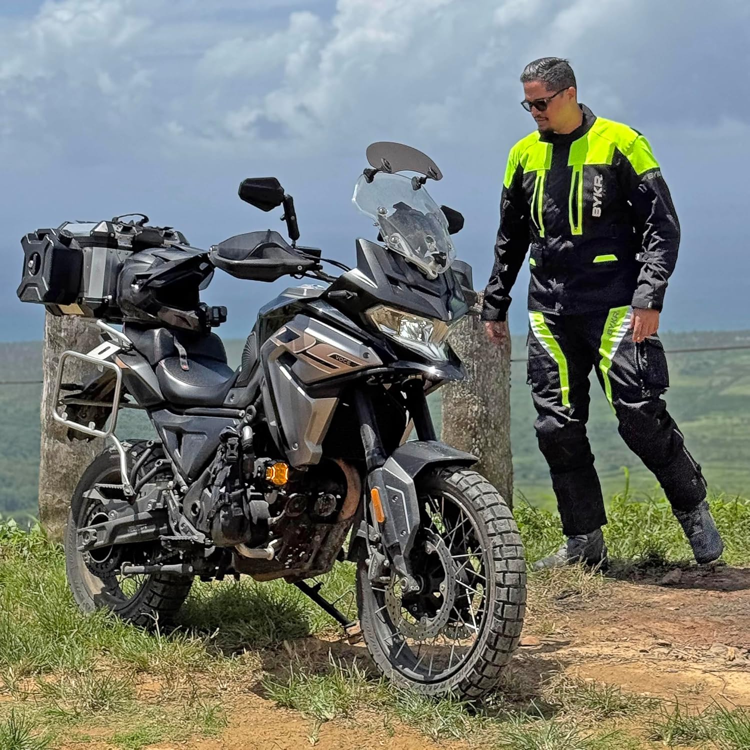 Adventure Touring Motorcycle Jacket For Men & Women Enduro Biker Textile Riding Gear CE Armored