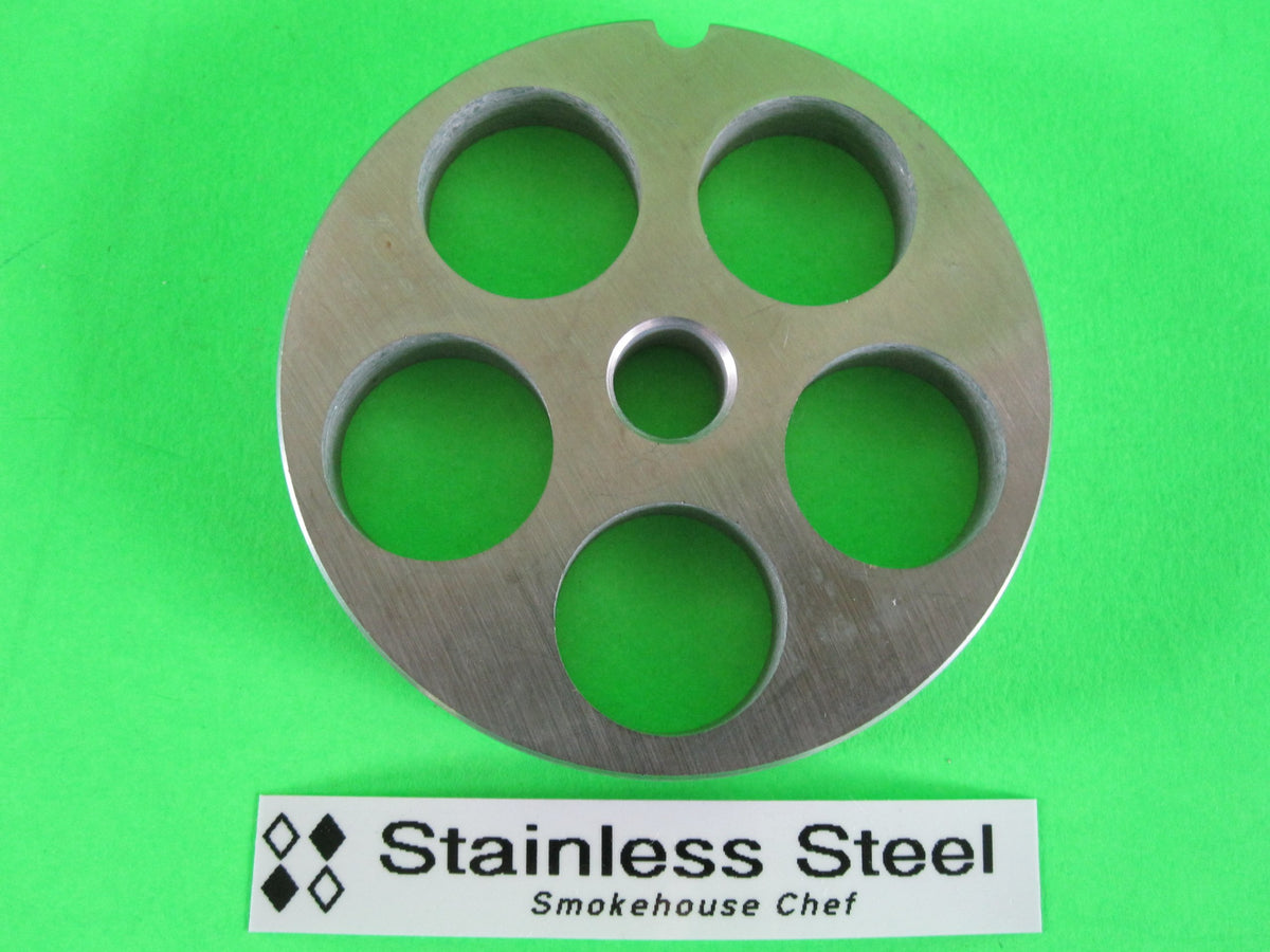 Smokehouse Chef Size #12 X 3/4 Inch Meat Grinder Grinding Plate and Knife SET for Westin, Cabelas, Universal