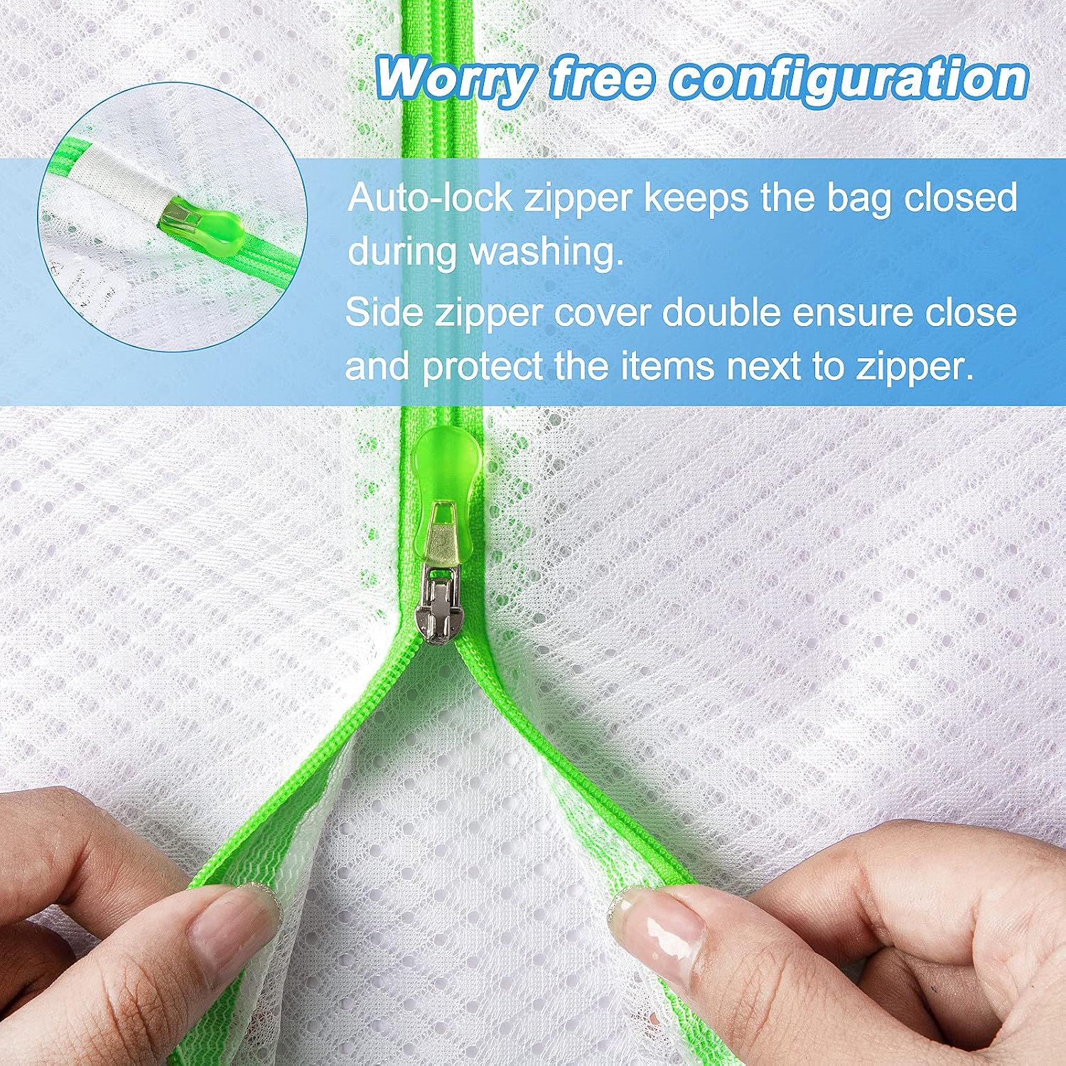 5 Set Mesh Laundry Bags, Delicates Washing Bags | Multisize for Sweater Blouse Hosiery Bras Machine Wash Bags for