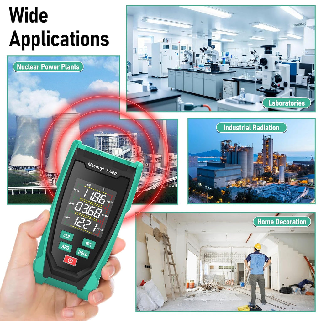 Nuclear Radiation Detector Geiger Counter Real-Time Beta Gamma X-ray | Portable Rechargeable Radiation