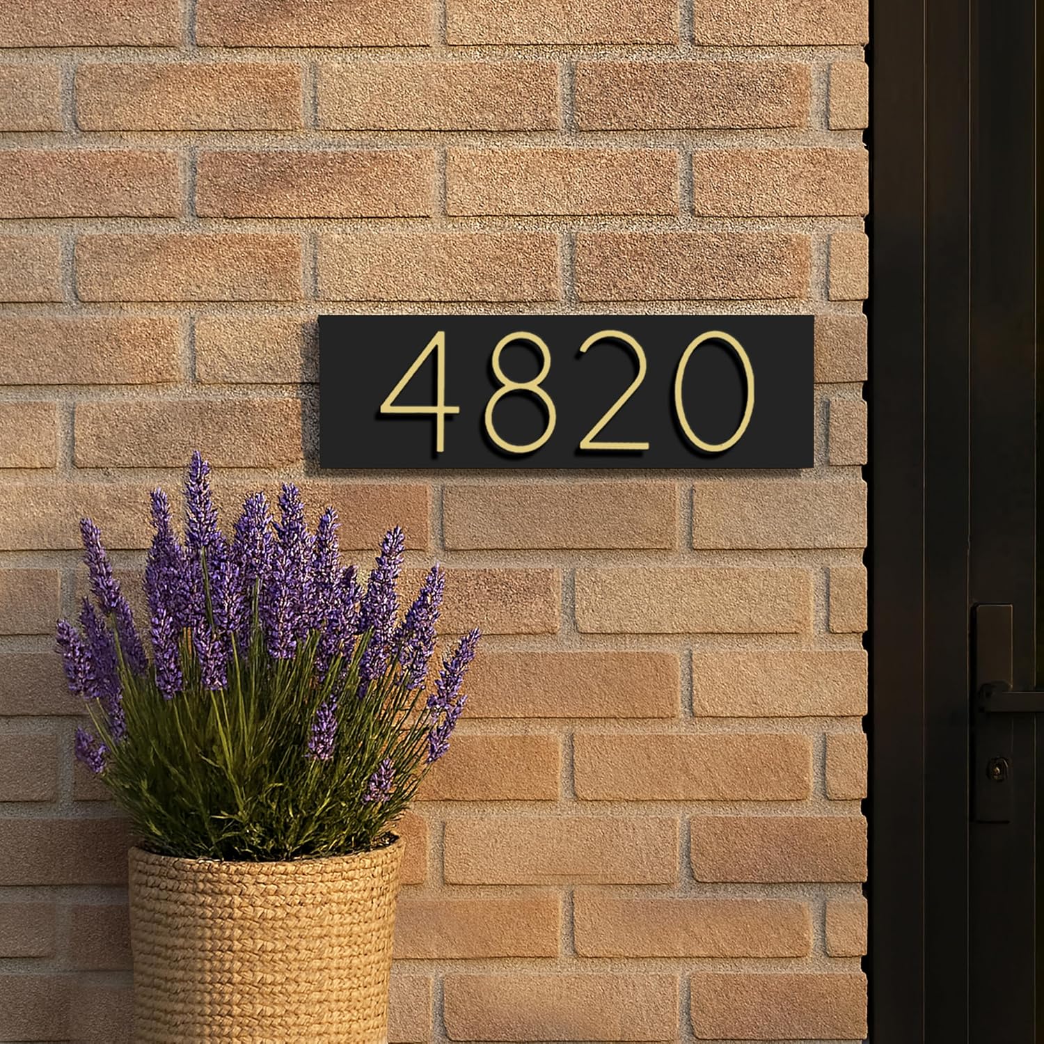 House Number for outside | Custom House Address Sign | 5" Tall numbers | Modern House Numbers | Vertical or