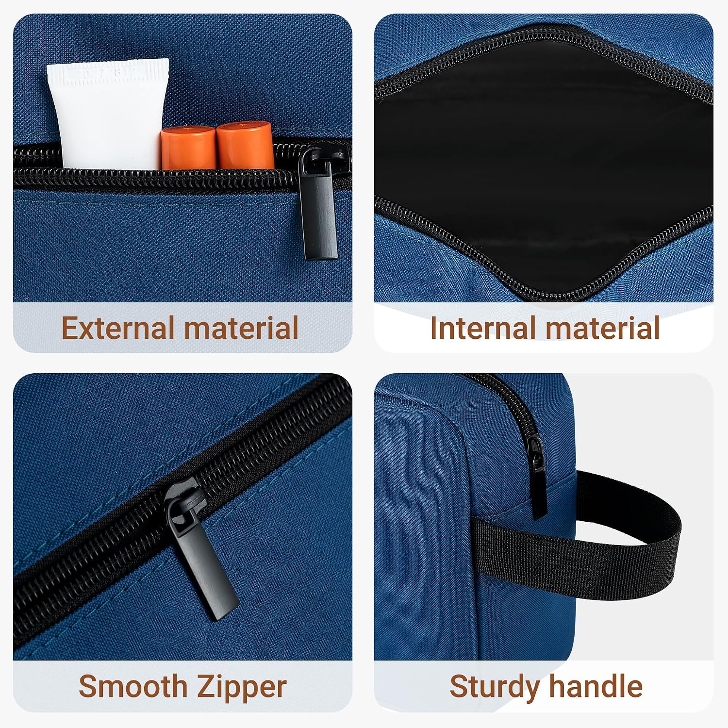 Travel Toiletry Bag for Women and Men,Lightweight Makeup Bag Hanging Dopp Kit with Shaving Compartment Cosmetic