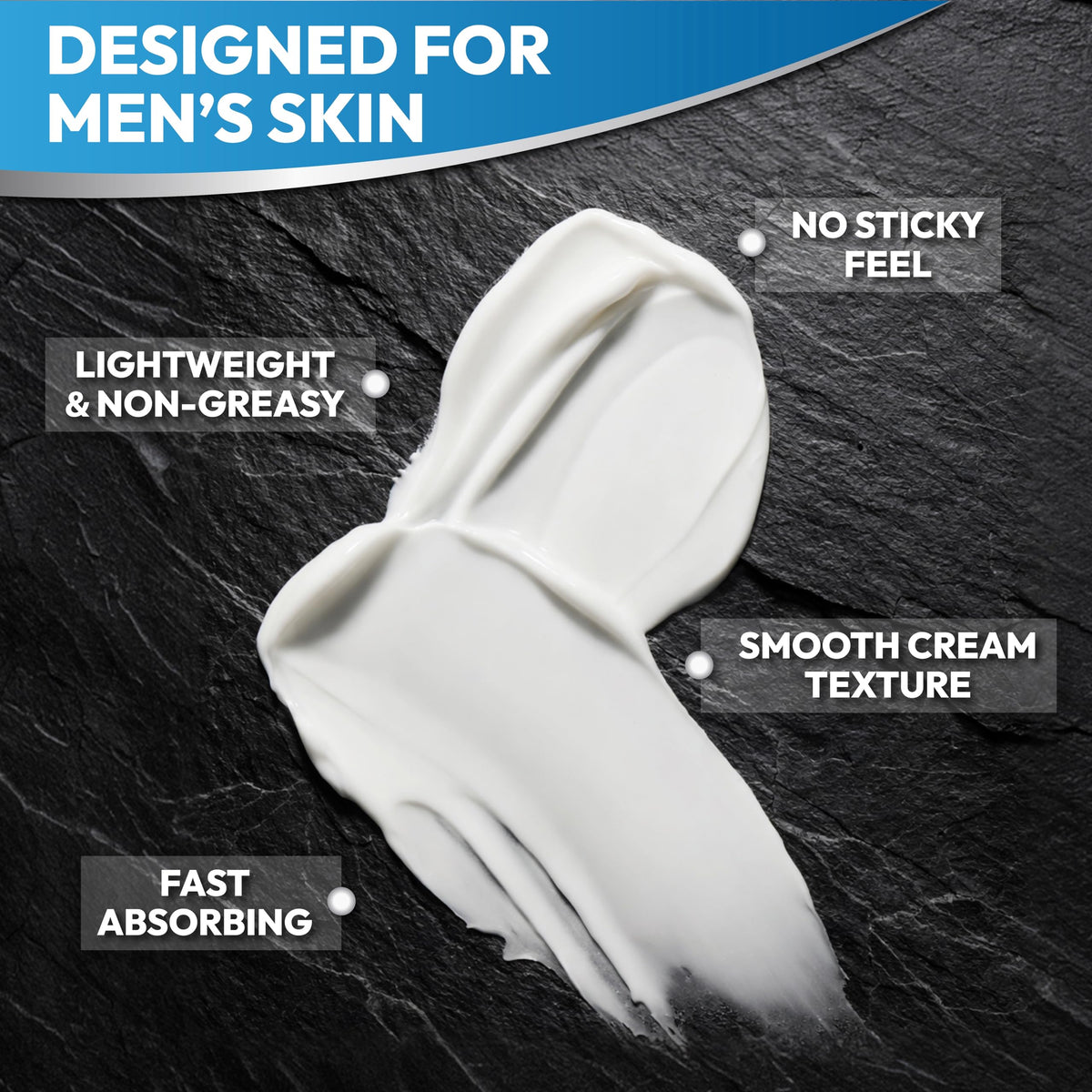 Mens Face Moisturizer Cream - Anti-Aging & Wrinkle Cream, Non-Greasy 4.2 OZ