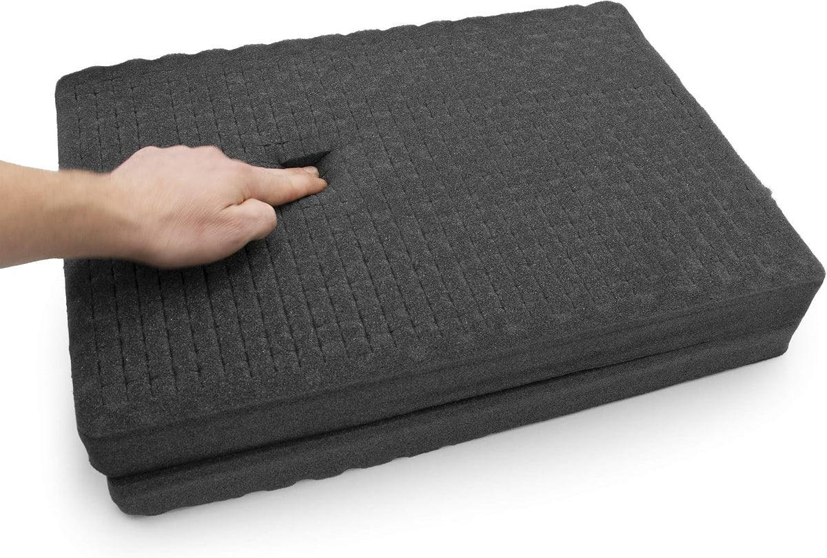 3 Pack Gun Case Foam Customizable Insert with Three Pluck Foam Sheets for Gun Cases
