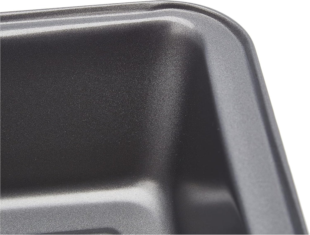 Rectangular Nonstick Bread Loaf Pan for Baking Meatloaf with Even Heat Distribution, 9.5 x 5 Inch, Gray, Set of 2