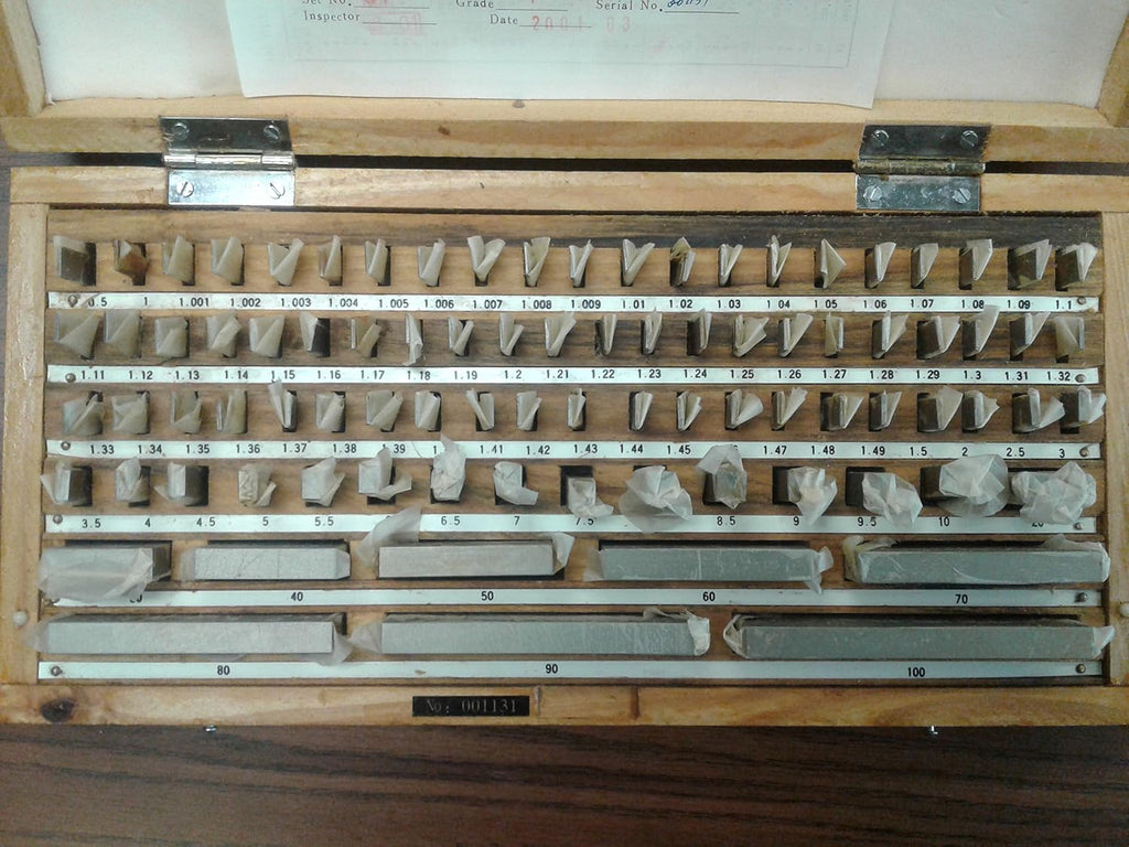 87 PCS/Set Metric GAGE Block Set, DIN861 Grade 1,w. General CERTS. #702F-87NC-1