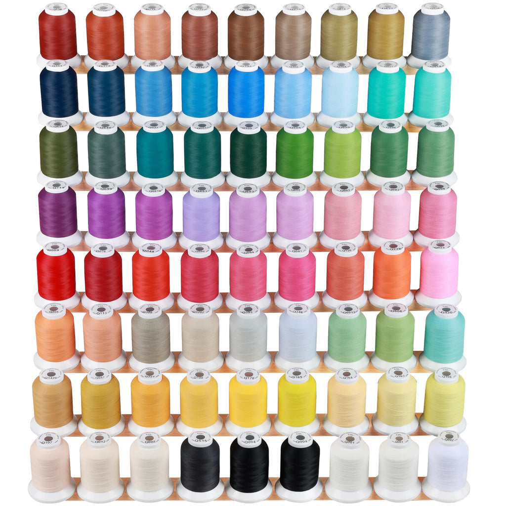 72 Spools 40WT 100% Frosted Matt Embroidery Machine Thread