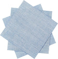 100 Pack Blue Linen Cocktail Napkin 10x10 Inch Disposable Napkins