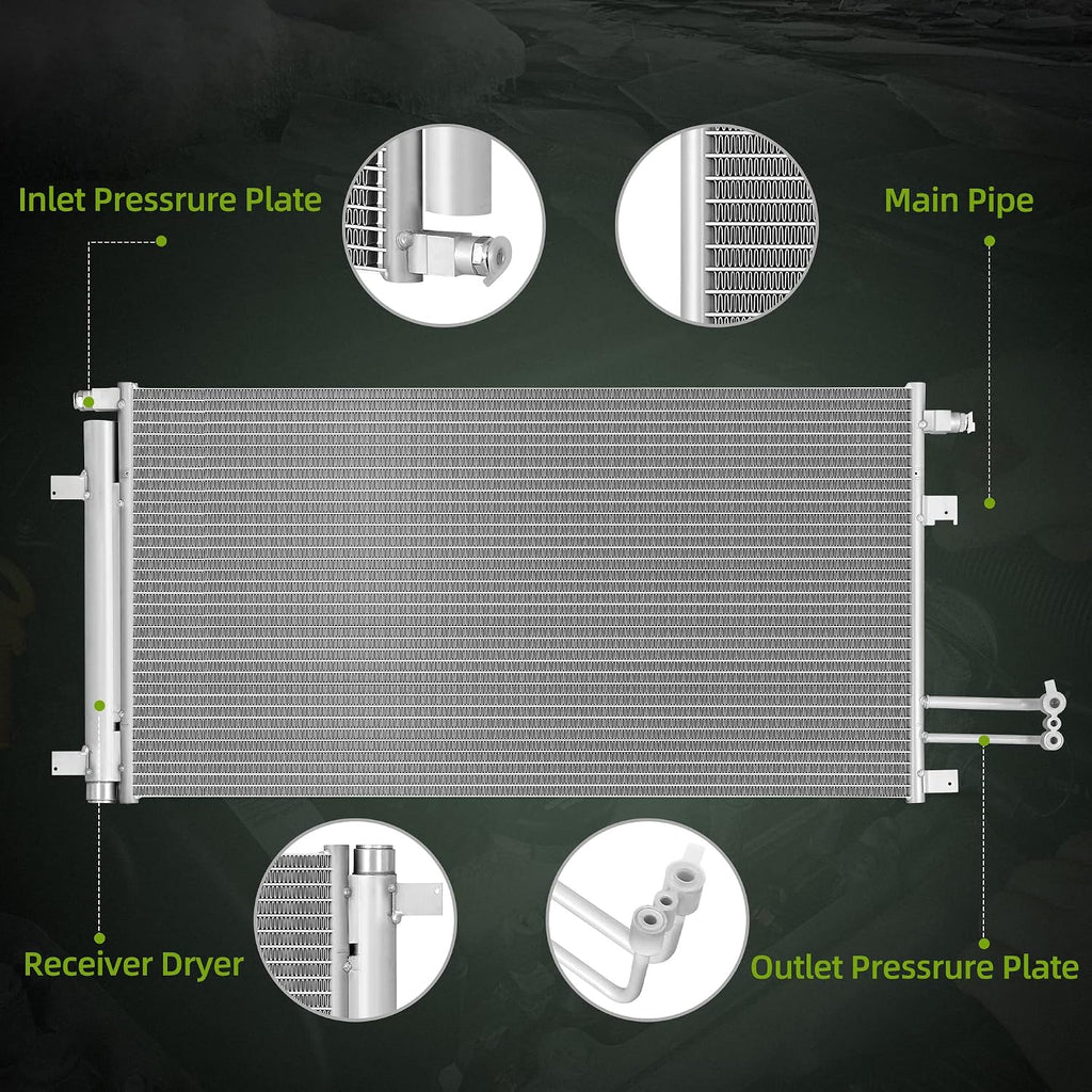 AUTOSAVER88 Air Conditioning A/C Condenser Compatible with 14-18 Silverado