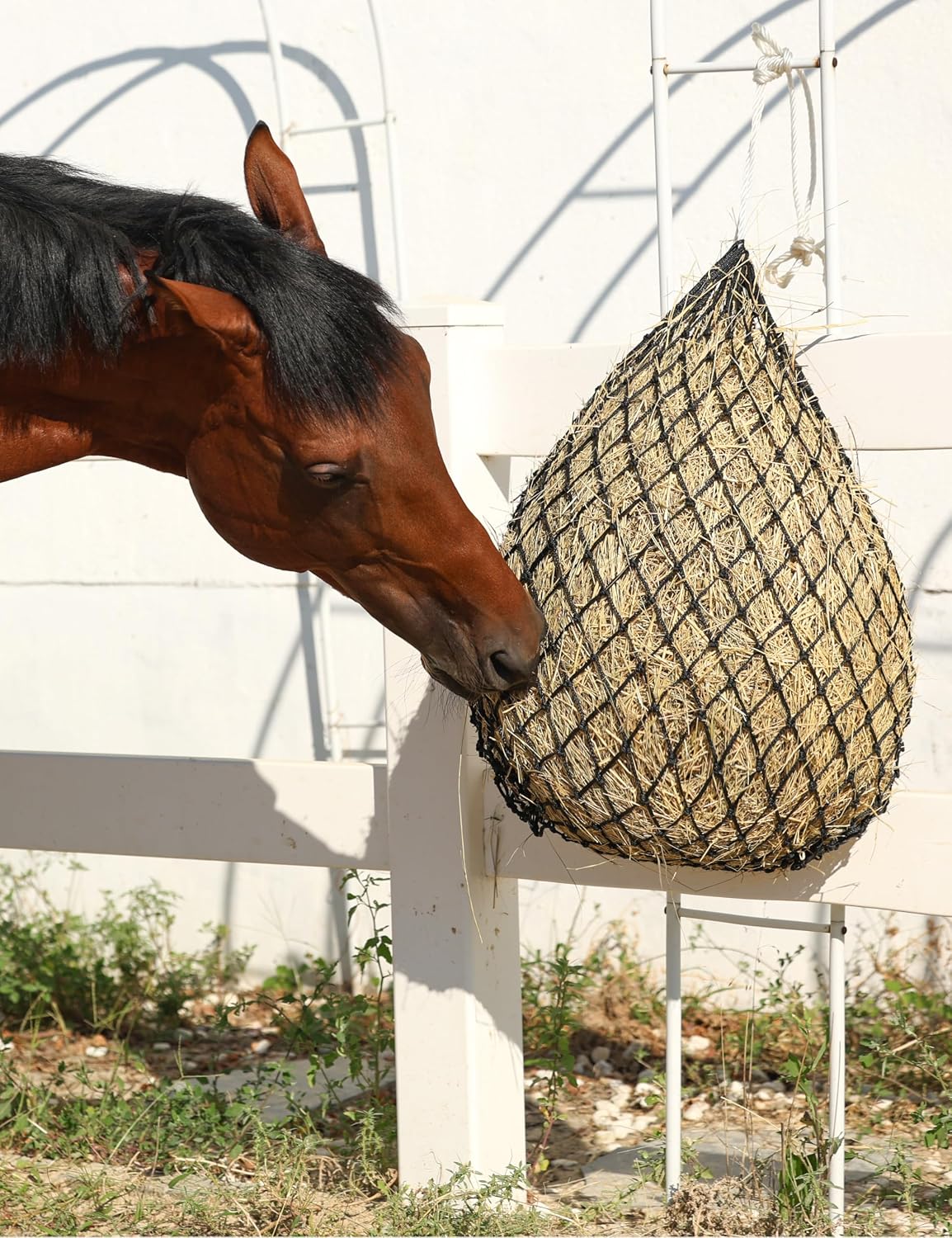 Slow Feed Hay Net Horse-Black