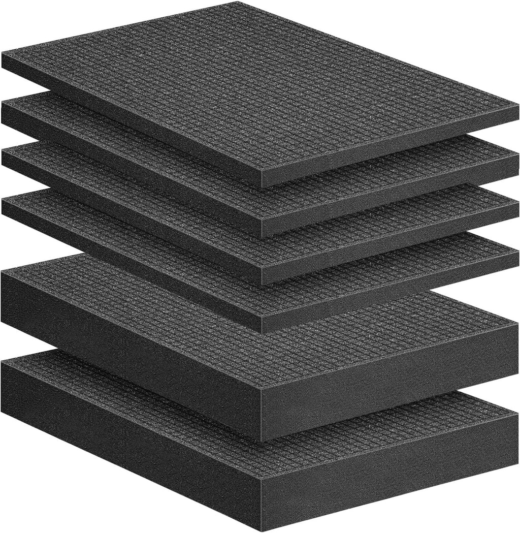 6 Pcs Pick Apart Foam Inserts- 2 Size Pick and Pluck Foam Sheets- Pluck Pre Cubed Foam Pads for Toolbox Game Box