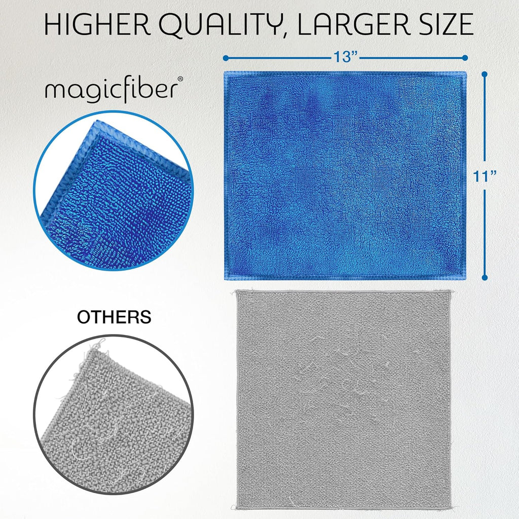 Microfiber Cleaning Cloth - Higher Quality, Larger Size - Micro Fiber Cloth for Cleaning Rags, Dust Cloths, Kitchen