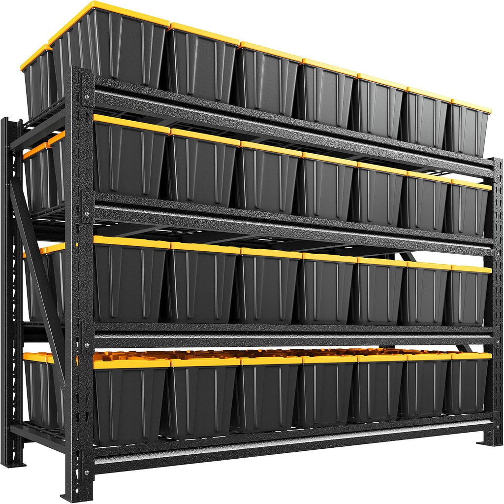 5080LBS Heavy Duty Garage Shelving, 68.2''W Large Metal Storage Shelves with Steel Industrial Structure, Adjustable