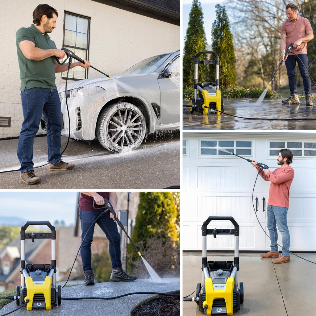 Pressure Washer K1700, CETA Certified, 3 Spray Nozzles, Detergent Tank, for Cars, Driveways, Siding, Patios, 1.2 max.