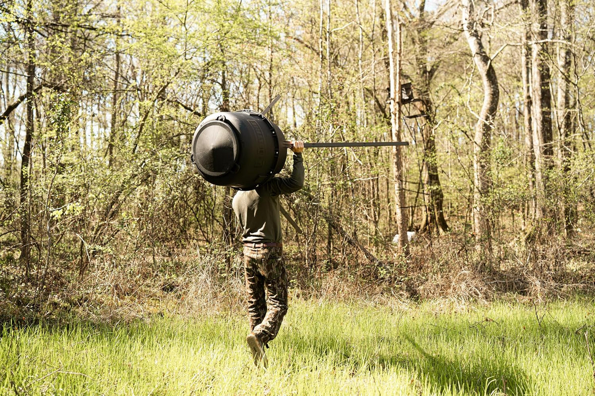 200 Lb Tripod Deer Feeder - Bluetooth App Control