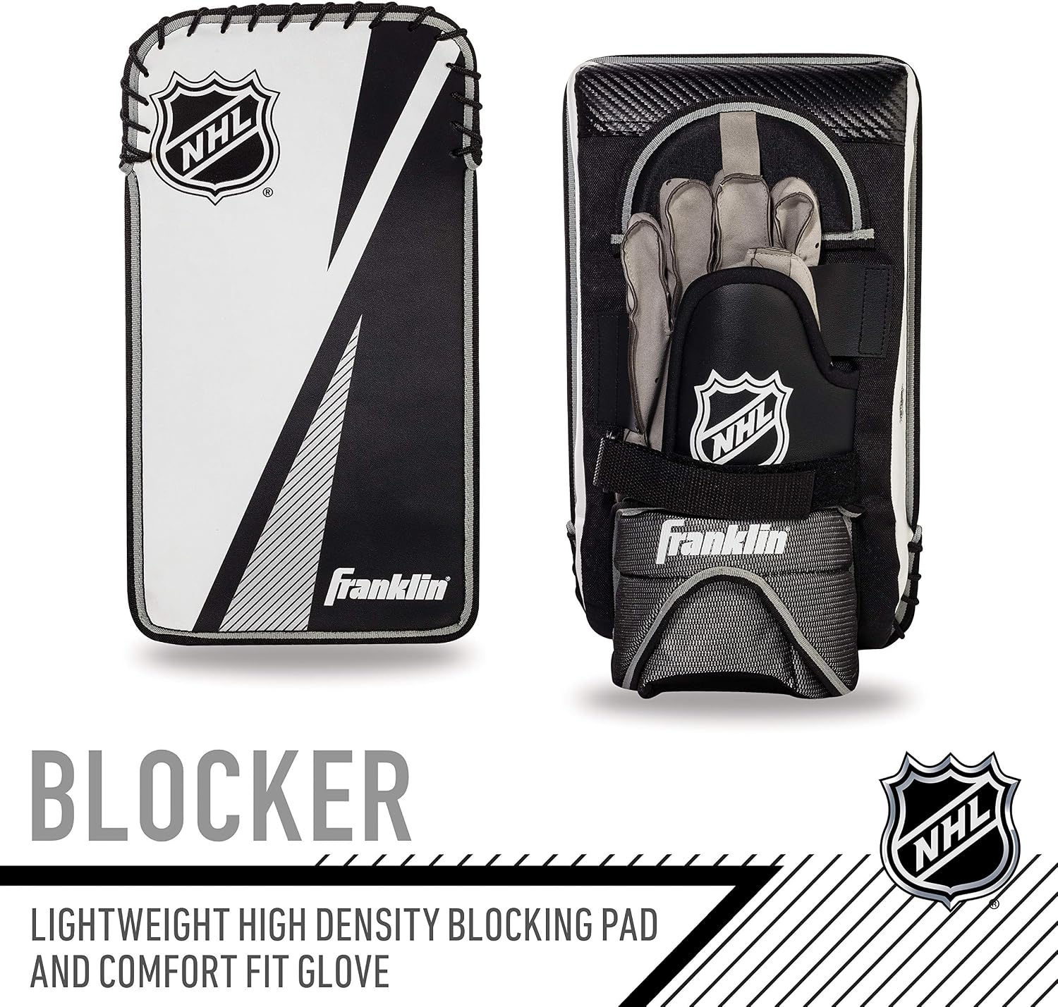 Street Hockey Goalie Set - Leg Pads - Catch Glove - Blocker - Premium Durability - Officially Licensed NHL Product |