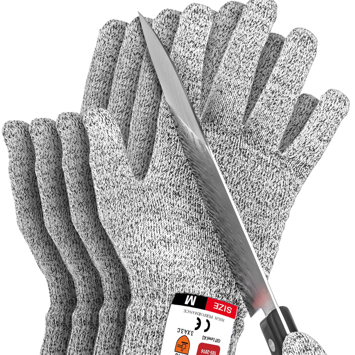Cut Resistant Gloves - Level 5 Protection, ANSI 100% Food Grade