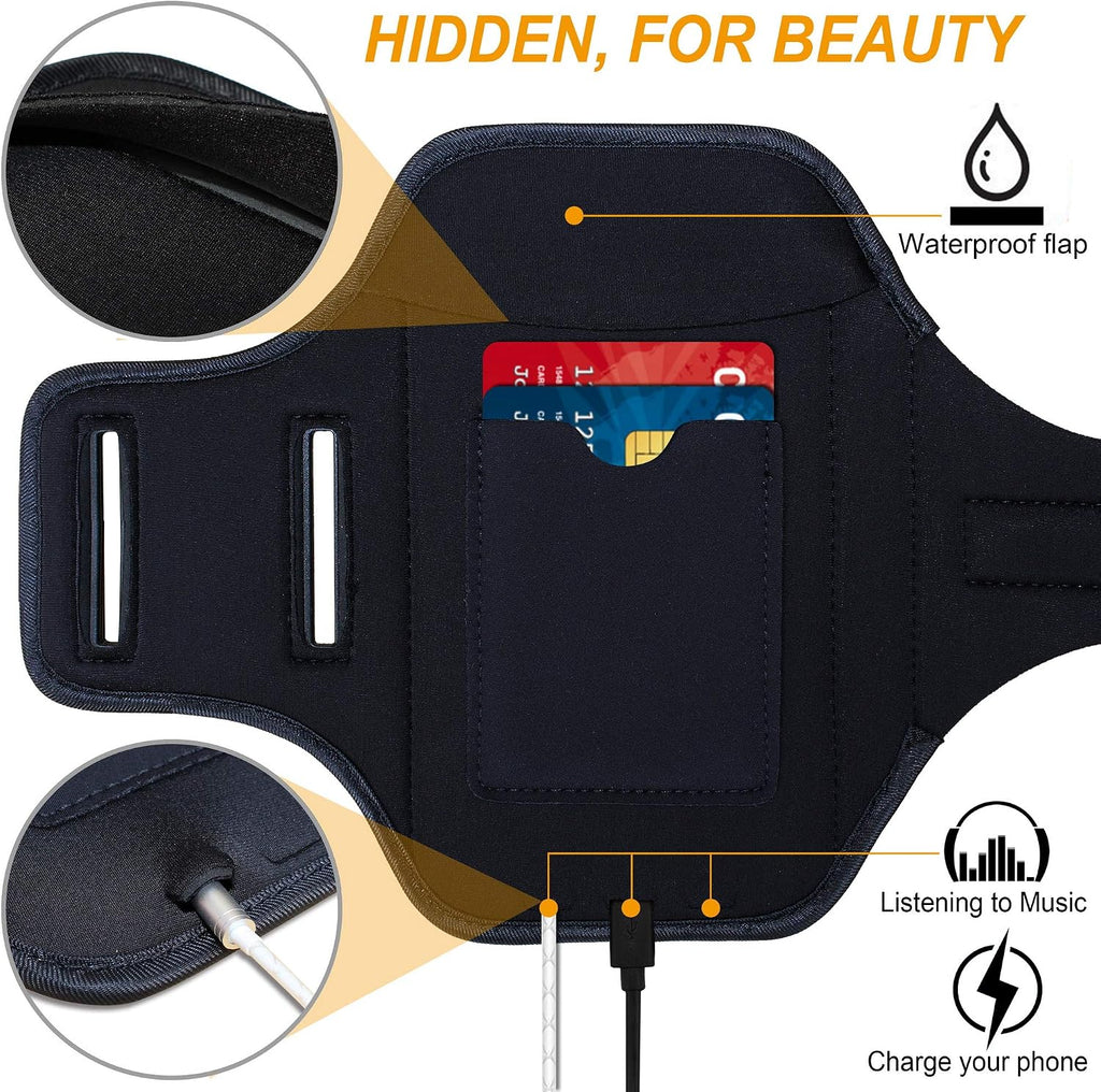 Armband for Samsung Galaxy S26/S25/S24/S23/S22/S21/S20/S10/S9/S8 up to 6.2",Water Resistant Running Exercise Gym Bag