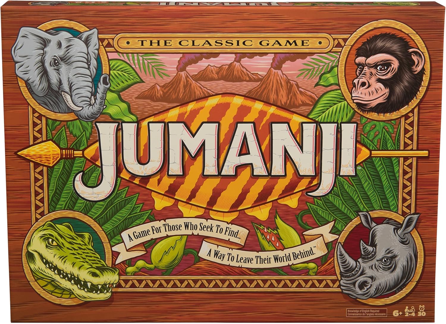 Spin Master Games, Jumanji 30th Anniversary Edition, The Classic Thrilling Adventure Family Board Game Based on the