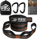 Hammock Straps and 2 Carabiners, 30+2 Loops, 1200lbs Breaking Strength (500lbs Rated) | 100% Non-Stretch
