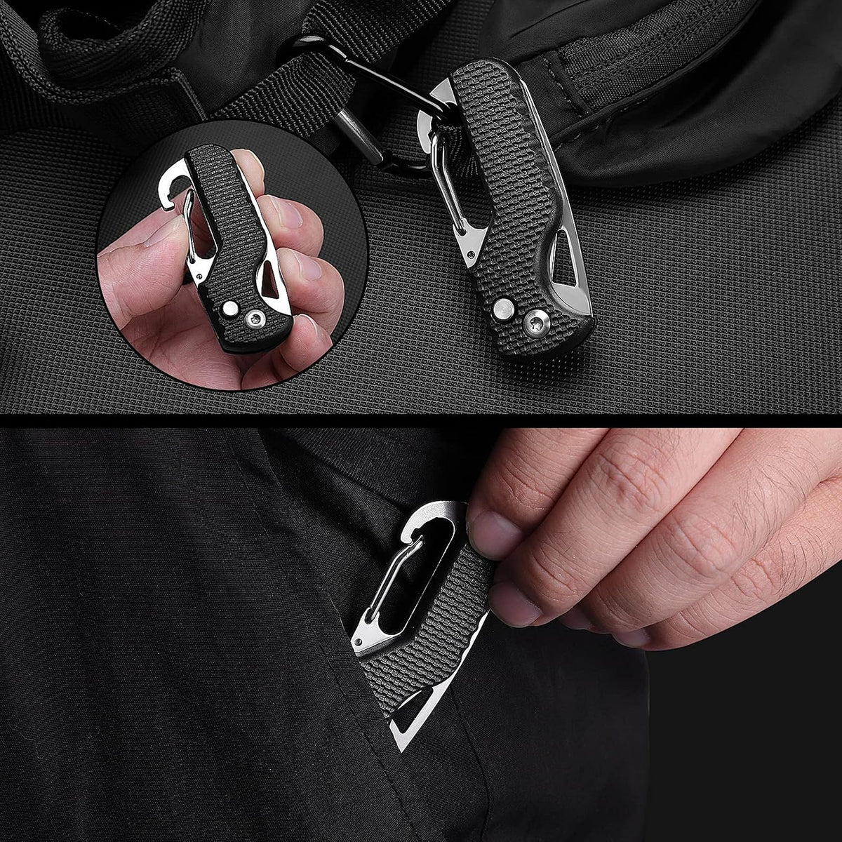 Safety Box Cutter, EDC Package Opener with Hook Blade