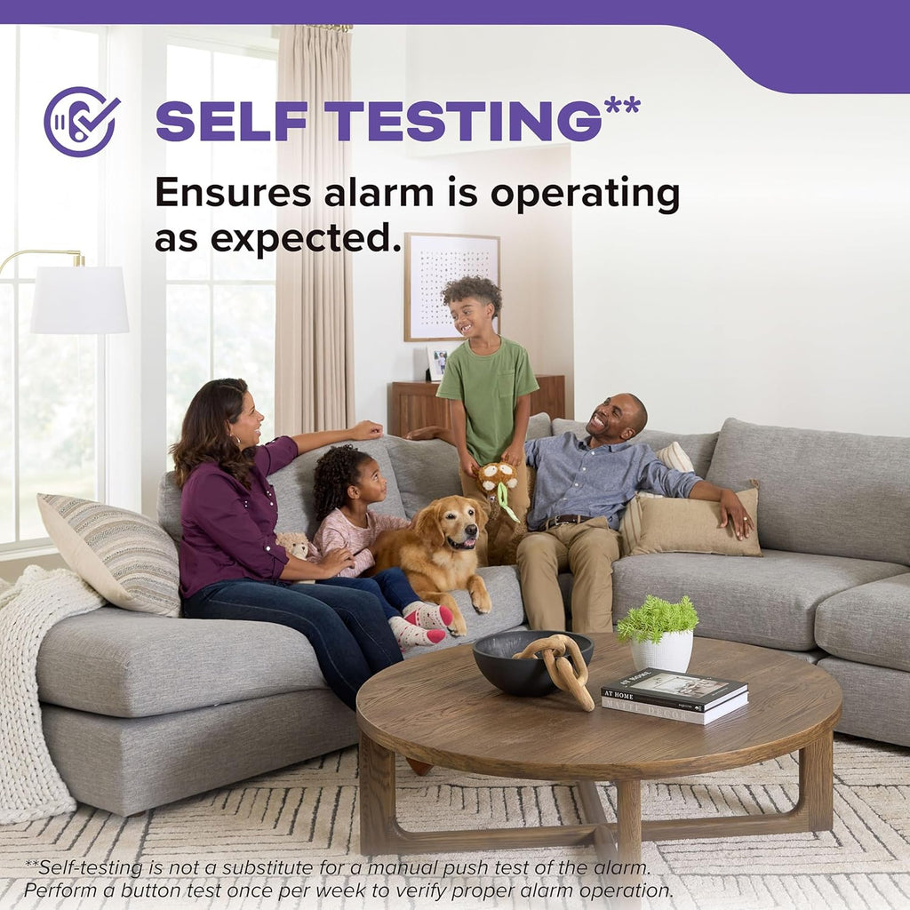 Smoke and Carbon Monoxide Detector, AA Battery Powered with LED Status Lights, 85 dB Alarm, 5 inches, 30CUDR, 3 Pack