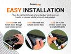 Window Screen Pass Through Attachment - Bring Inside Power Outside, Easily - Fits on Any Standard Window Screen