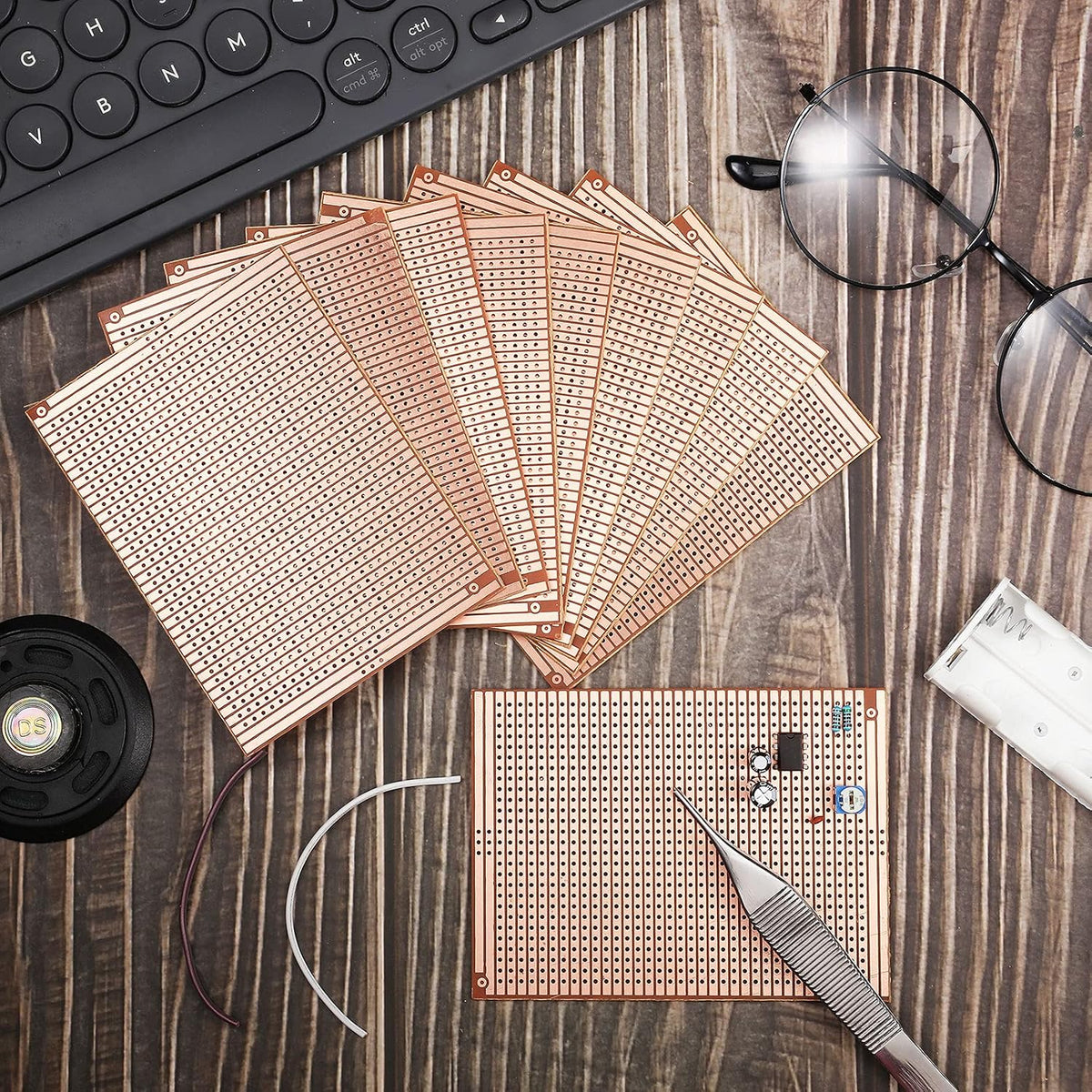 TOODOO 10 Pcs 73mm x 100mm PCB Board Prototype Kit Protoboard
