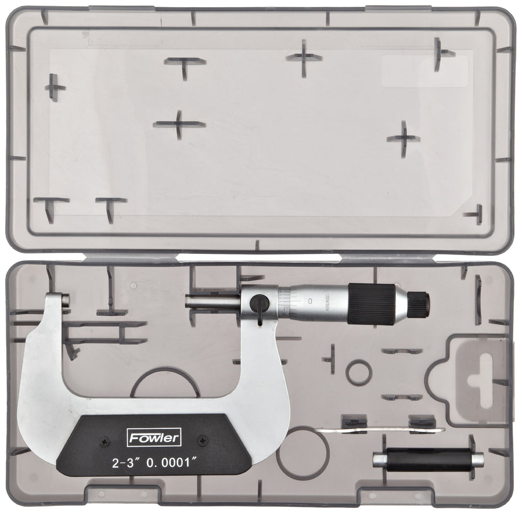Fowler 52-229-203-0, Swiss-Style Outside Micrometer with 2-3" Measuring Range